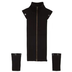 NWOT Veronica Beard Cashmere uptown dickey; BLACK including cuffs